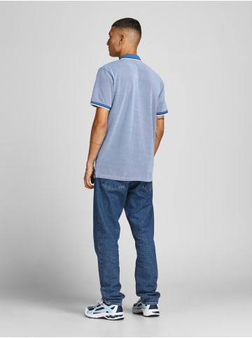 Jack & Jones Polo T-Shirt Pique Kurzarm Hemd Basic JPRBLUWIN in Blau