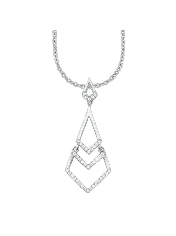 s.Oliver Halskette mit Anhänger in Silber – (L)45cm