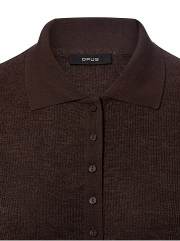 OPUS Langarmshirt Sosea in mocca - 0001