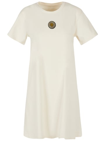 F4NT4STIC T-Shirt Kleid Happy Flower Bestickt in Whitesand
