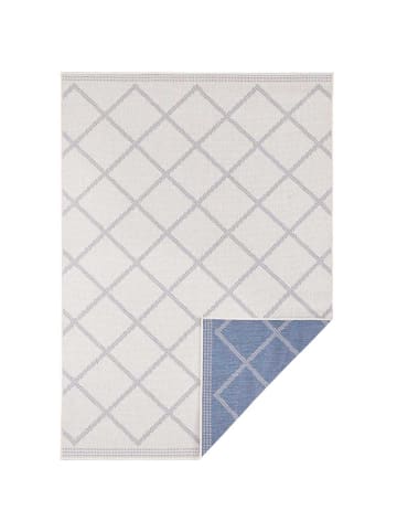 NORTHRUGS In- & Outdoor Wendeteppich Corsica Blau Creme