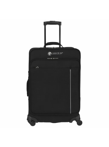 Check.In Madrid - 4-Rollen-Trolley 65 cm in schwarz