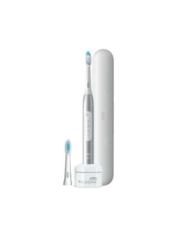 Oral-B Pulsonic Slim Luxe Elektrische Zahnbürste mit Reiseetui in Silber