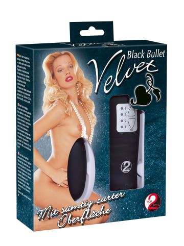 You2Toys Vibro-Ei Velvet Black Bullet in schwarz