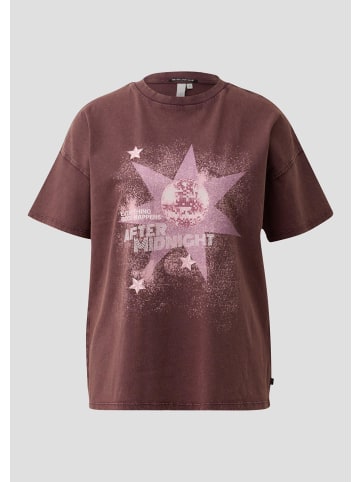QS T-Shirt in 49D1_bordeaux