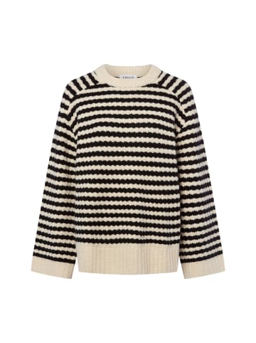 edited Strickpullover Lennon in beige schwarz - 0001