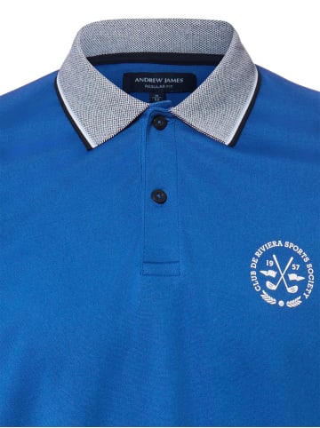 Andrew James Poloshirt in royal - 0004