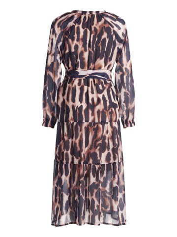 Betty Barclay Stufenkleid langarm in Dark Blue/Rosé