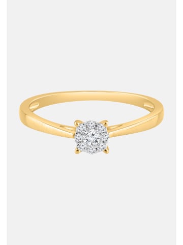 Diamant Exquis Ring aus 585 Gelbgold mit Diamant