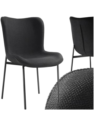 tectake Polsterstuhl, Belastbarkeit 120 kg, 54 x 62 x 90 cm