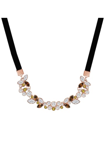 Lulu & Jane Halskette Metall-Legierung verziert mit Kristallen von Swarovski® in roségold