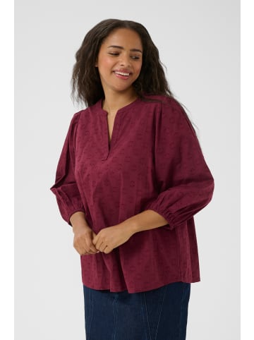 KAFFE curve Langarm-Bluse KCloulou Regular fit in Windsor Wine