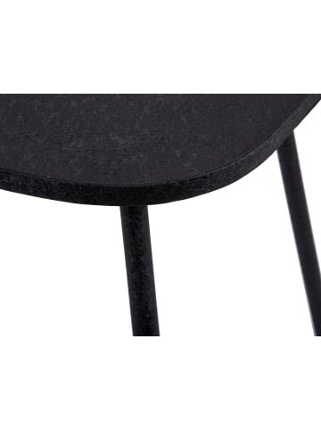 Leitmotiv Beistelltisch aus Metall BOAZ in Schwarz, 43 cm