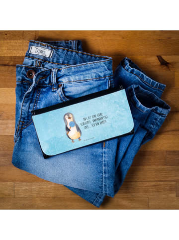 Mr. & Mrs. Panda Damen Portemonnaie Pinguin Lolli mit Spruch in Eisblau