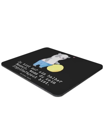 Mr. & Mrs. Panda Mouse Pad Ergotherapeut Herz mit Spruch in Schwarz