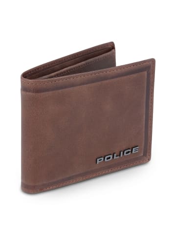 Police Geldbörse Leder 10.5 cm in brown