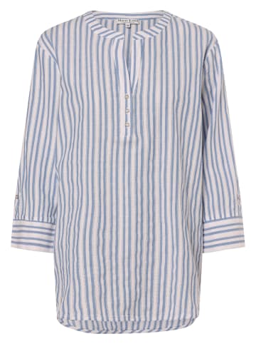 Marie Lund Bluse in blau weiß