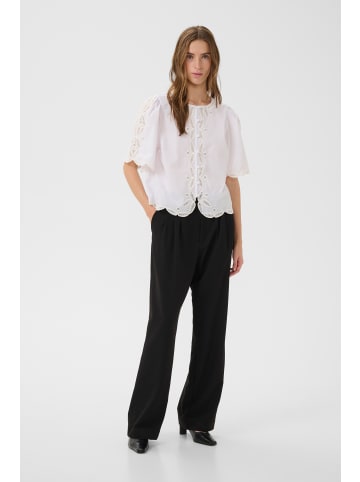 Karen By Simonsen Kurzarm-Bluse KBErlinda A-shape in Bright White