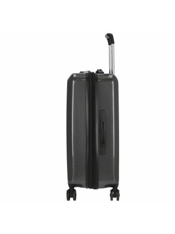 Check.In London 2.0 - 4-Rollen-Trolley 67 cm (orange) in carbon schwarz