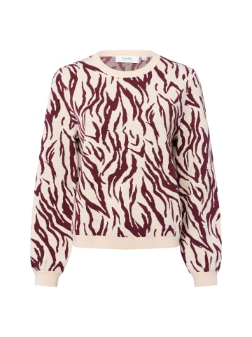 comma Pullover in beige aubergine - 0001