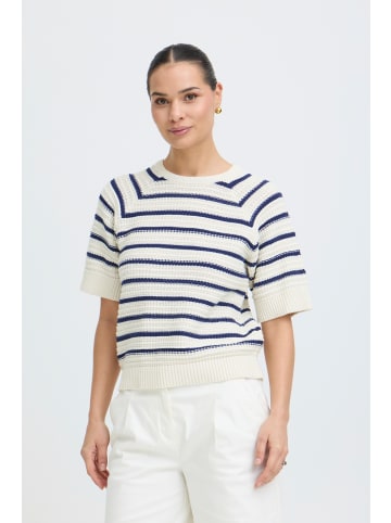 b. young Kurzarm-Bluse BYMIKALA Loose fit in MEDIEVAL BLUE STRIPE