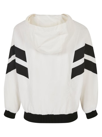 Urban Classics Urban Classics Damen Girls Crinkle Batwing Jacket in white/black