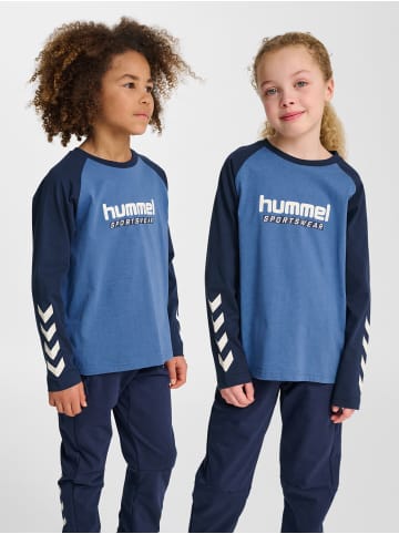 Hummel T-Shirt Hmljr Logo Jungen in DUTCH BLUE