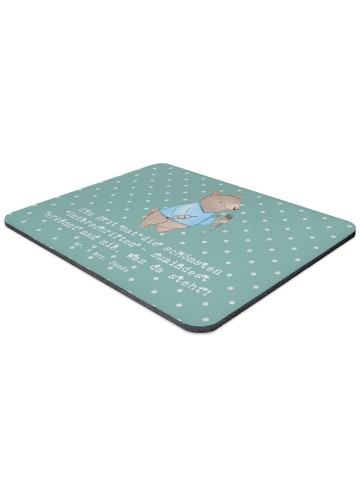 Mr. & Mrs. Panda Mouse Pad Arzt Unterschrift mit Spruch in Meeresbrise