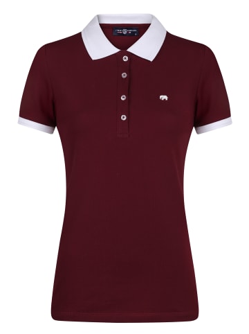 JIMMY SANDERS Polo Shirt Kurz Arm in Bordeaux