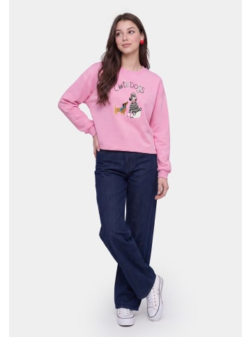 myMo Women Sweatshirt in Pink