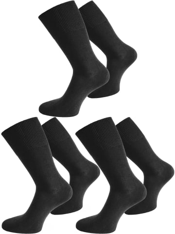 normani 6 Paar Socken mit natürlicher Modalfaser in Schwarz