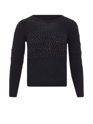 bling bling by leo Damen Strickpullover in Schwarz