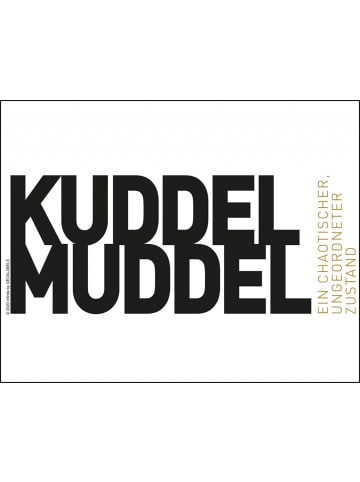 Geda Labels Trinkflasche Kuddelmuddel in Schwarz - 500ml