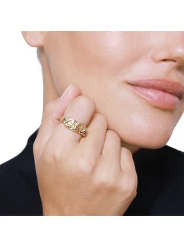 Steel_Art OneSize Ring Damen Maple goldfarben in goldfarben