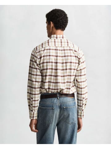 Gant Hemd in beige schoko - 0001