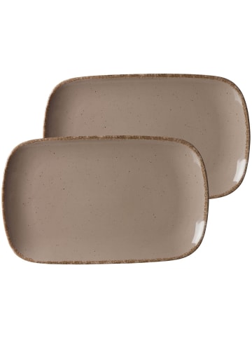 Ritzenhoff & Breker 2er Set Platten Casa 33 x 20 cm in Grau