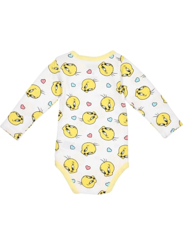 Warner Bros Langarmbody Tweety in weiss