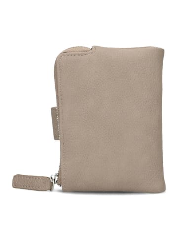 Zwei Mademoiselle Geldbörse 10 cm in nubuk cappuccino