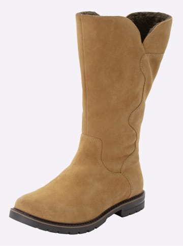 sheego Weitschaftstiefel in cognac