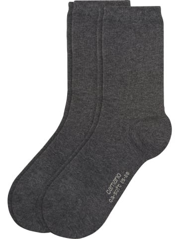 camano Socken 2 Paar ca-soft in anthrazit-melange