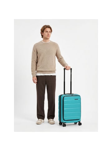 Franky Munich 4.0 4 Rollen Kabinentrolley 55 cm Laptopfach mit Dehnfalte aqua dull