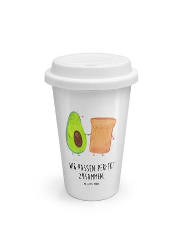 Mr. & Mrs. Panda Becher Avocado Toast mit Spruch in Weiß