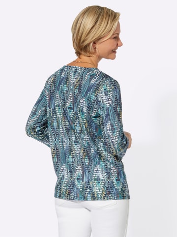 WITT WEIDEN Shirt in royalblau-bedruckt