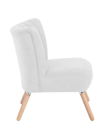 58 aufm Kessel SESSEL Kadisha Bezug Velourstoff Buche natur / creme