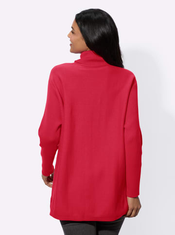 Sieh an! Long-Pullover in pink