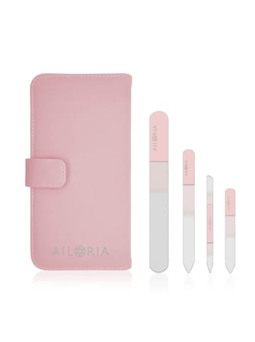 Ailoria CONTOUR PRIME Glas-Nagelfeilenset in rosa