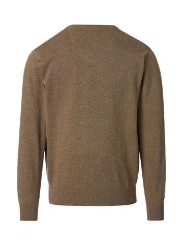 V-Ausschnitt Pullover in braun