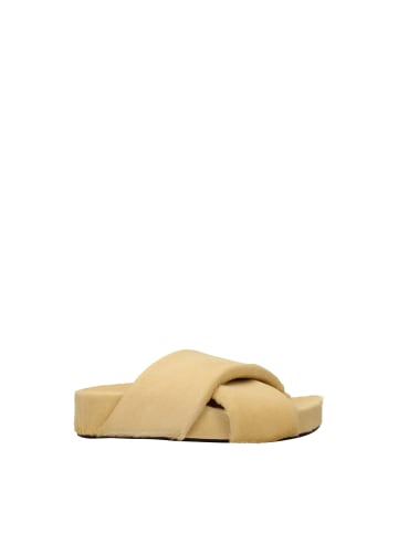 Jil Sander Beige Rosshaar Hausschuhe