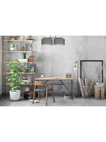 Licht-Erlebnisse Deckenlampe (L)70 x (H)30 cm in Schwarz Graphit Weiß