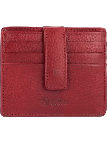 Esquire Oslo Kreditkartenetui RFID Leder 10 cm in rot